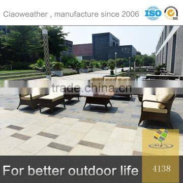 royal rattan garden furniture sofa set with cushion
