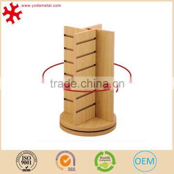 Revolving Wooden Slatwall Display With Spinner Rotating photo-2