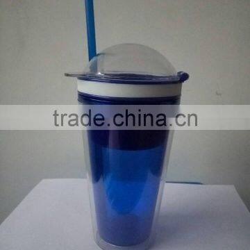 Food Grade Material PS Party Glass With Straw for Promotional photo-3