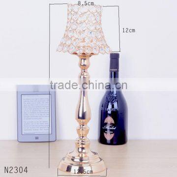 Romantic Metal Crystal Candle Holder Stands Europe Fashion Candlestick for Home Decor Party photo-2