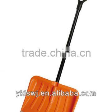 15.4" Plastic Snow Shovel with steel handle LS-6019