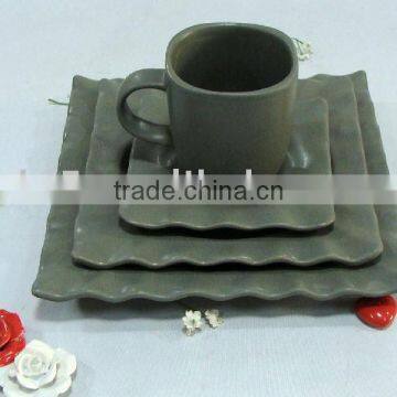 BT5 CERAMICS Square shape 16pcs ceramic Dinnerware set