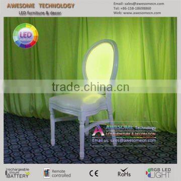 PU Cushion Padded LED Acrylic Bar Chairs photo-3