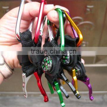 Wholesale Colorful Detachable Lanyard Strap Carabiner With Compass
