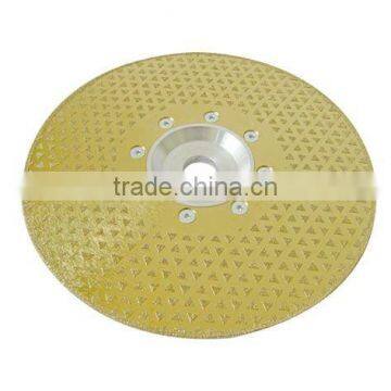 Electroplated Diamond circular saw blades for cutting alabaster with continuous rim