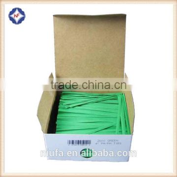 Customized box packing bag closure paper twist ties