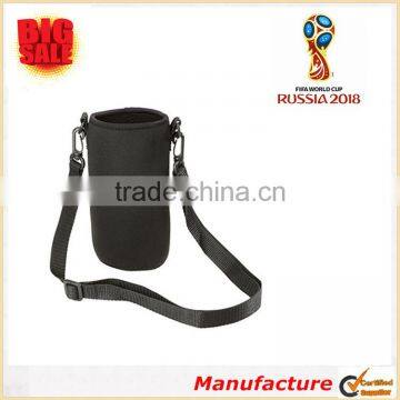 2018 The World Cup Neoprene Water Cup Holder with Adjustable Shoulder Strap