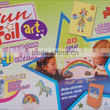 Diy sticker art, diy toy,3d sticker, Fun Foil Art, 3D Sticker Scratcherz, Rainbow Art,Sticker Scratcherz, Eva Sticker