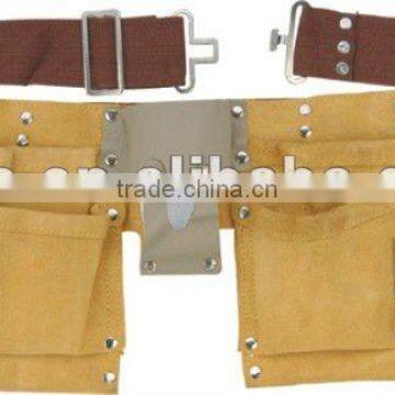 Cow split leather tool belt