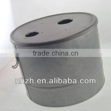 Frizzling Silver Coal Hod,trash Bin,garbage Bin photo-3
