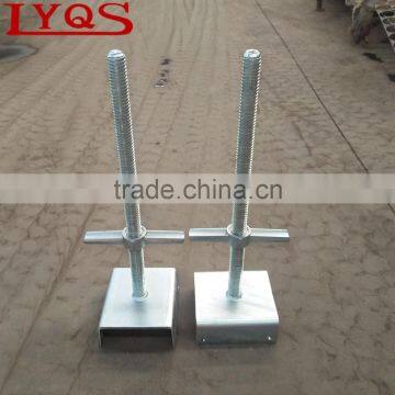 Factory Whosale Hollow Base Jack with U Head for Cuplock Scaffolding System