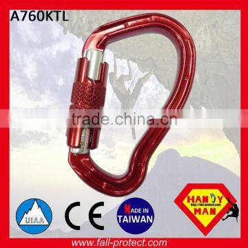 25KN Aluminum Material Mountain Climbing Carabiner With Twist Lock photo-2