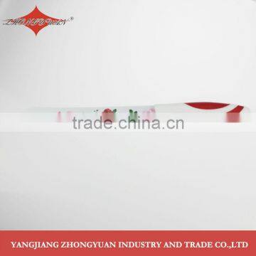 5 Pcs Set of Non-stick Coated/colorful Rose Printing Kitchen Knives photo-3