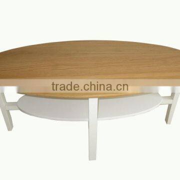 New Design of Oval Coffee Table With White Top photo-2