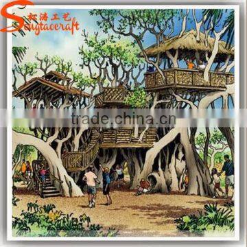 Factory Price of Chinese Suppliers Large Outdoor FRP Artificial Tree House Prefabricated photo-3