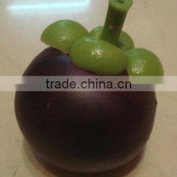 Realistic Big Artificial Weighted Mangosteen Faux Fruits