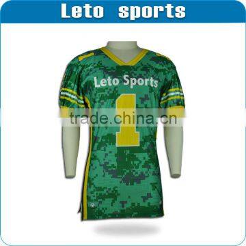 Dye sublimation printing blank american football team jerseys