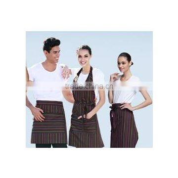 2 pocket waist apron non woven breathable canvas fabrics china supply cheap apron