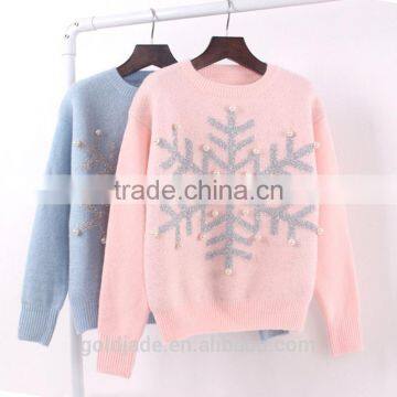 2017 Fashion Sweater New Design Winter Women Knitted Pullover Christmas Sweater