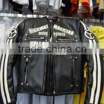 PU Leather Motorcycle Jacket Design/any Logo Available photo-1