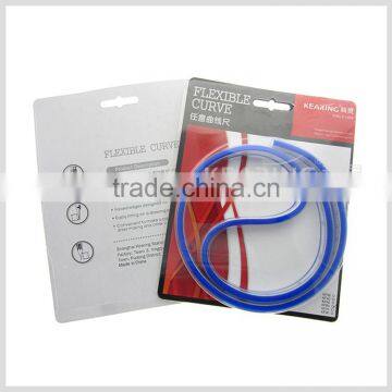 Kearing brand 60cm flexible plastic curve ruler with blister card package for fashion design#KF-60