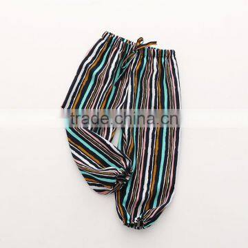 Baby Trousers of 2-7 Yearls Old Strip Loose Girls Casual Pants for Summer photo-3