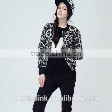 Autumn Short Style Animal Leopard All Over Printed Jacket Factory Price photo-3