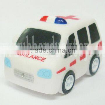 Floating Rubber Ambulance Toy , Hospital Ambulance Bath Toy , Squirt Rubber Ambulance Toy