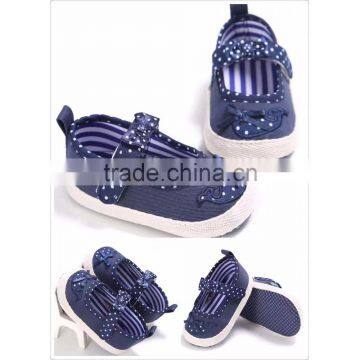 Summer Lovely Baby Canvas Shoes Baby Shoes Girl Red Blue Stripe Shoes Kids Girls photo-2