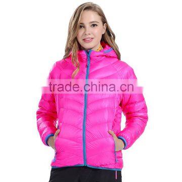 2017 New style women outdoor clothing hooded down jacket