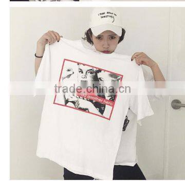 Yizhuoli 2017 new fashion embroidered printed women t shirt for wholesale