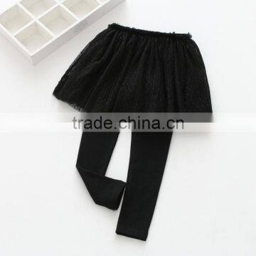 S60645B New Autumn Children's Clothing Girls Two Culottes Children Cotton Gauze Pants Bottoming Trousers photo-4