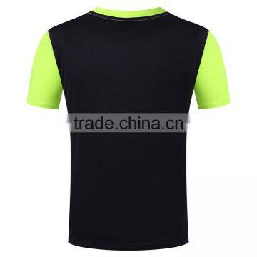 Mens Quick Dry Short Sleeve Stripe Sport Shirt Gym Running Polyester Jersey Tees photo-4