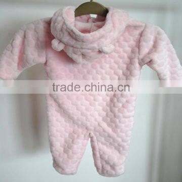 Pink soft and warm baby onesie custom printing