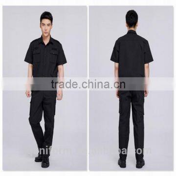 Juqian 2016 Factory Cheap Black Security Shirt Uniform,Customize Short Sleeve Security Guard Uniform Shirts photo-2