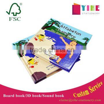 children color carton book printing custom case bound board book with glossy/matt vanish