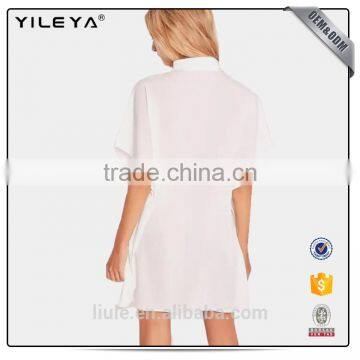 Summer Women's Fashion Long Shirt Dress for Female photo-2