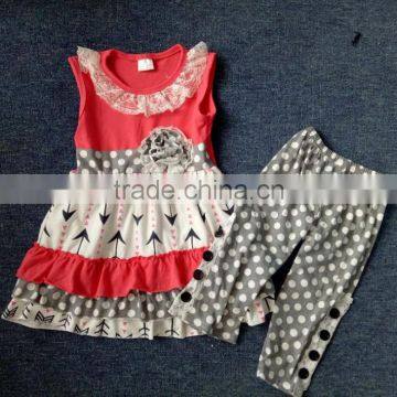 New girls boutique clothing toddler girls ruffle outfits fall clothes wholesale clothing