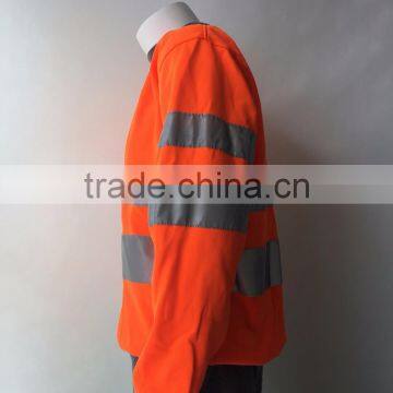 Polyester Inner Brush Fleece Jacket Safety Sweatshirt Meet EN ISO20471 photo-3