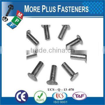 Made in Taiwan High Quality Stainless Steel Flat Head Semi Tubular Rivet