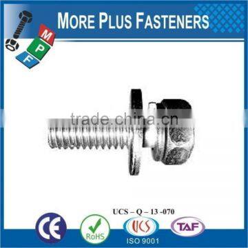 Made in Taiwan Zinc Plated Chrome Plated Stainless Steel Phillips Pan Head External Internal Tooth Lock Washer SEMS Screw photo-3