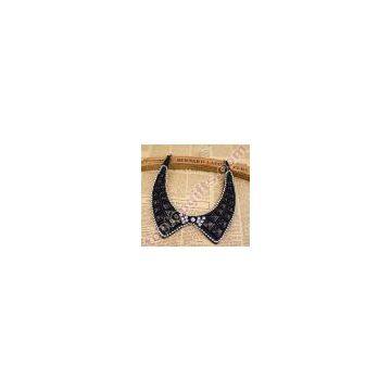 resin rhinestone false collar beaded women neckline