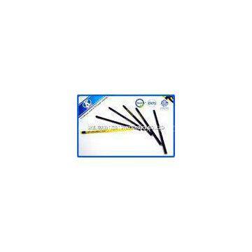 Yellow / Black Wooden Graphite Pencil Set Silk Screen Printing 7.5 Inch