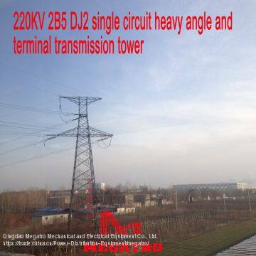 MEGATRO 220KV 2B5 DJ2 Single Circuit Heavy Angle and Terminal Transmission Tower photo-4