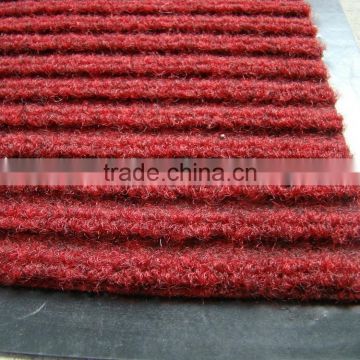 double anti-slip rib stripe carpet with PVC backing