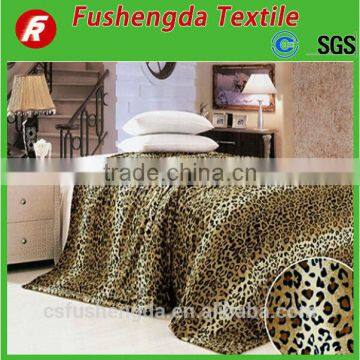 100% polyester pv fleece baby blanket animal printed