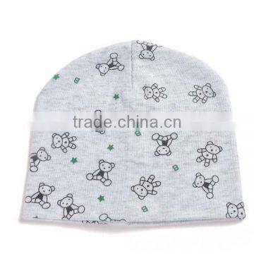 Spring&summer Korea Style 100%cotton Cute Boys&girls Bear Baby Beanie Hat photo-4