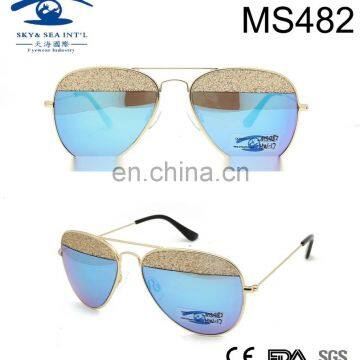 2017 Classic Shape Newest Design Metal Sunglasses (MS482)