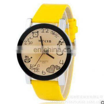 Creative Personality Minimalist Leather Normal Watch Men And Women Couple Watch Smart Electronics Casual Watches