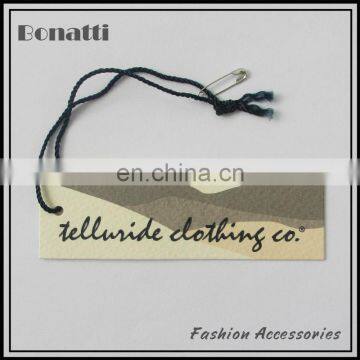 2013 customize hang paper tag for clothing